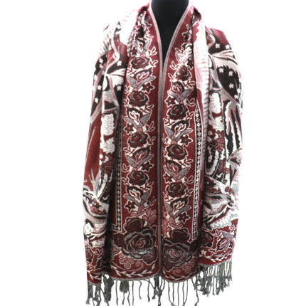 Metallic Pashmina Our Lady of Guadalupe SCF3719-28 (12PC)