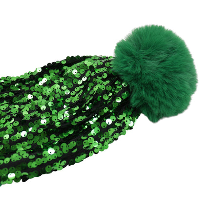 Pom Pom Sequin Beanie HA3715-1 (6PC)