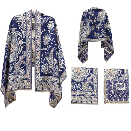 Cashmere Feel Winter Reversible Paisley Scarves SCF5726-51 (12PC)