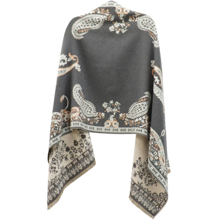 Cashmere Feel Winter Reversible Floral Paisley Scarves SCF5726-52 (12PC)