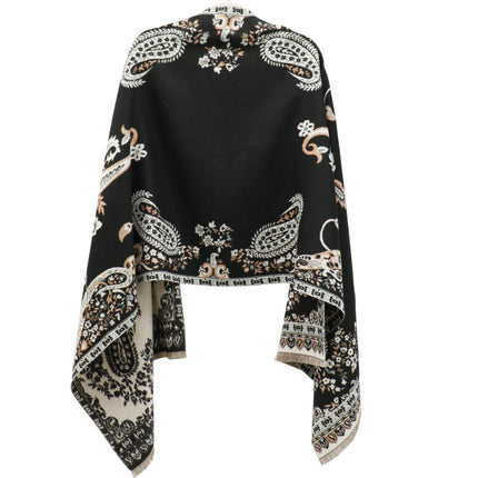 Cashmere Feel Winter Reversible Floral Paisley Scarves SCF5726-52 (12PC)