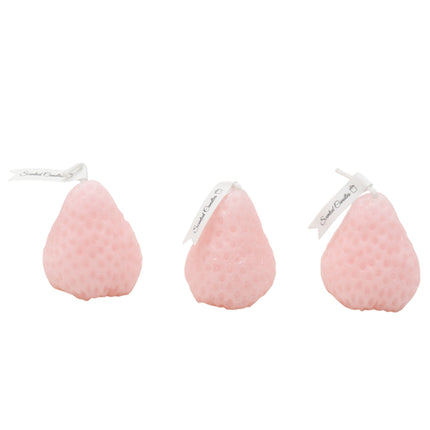Strawberry Shaped Scented Candle C-26 (12Packs)
