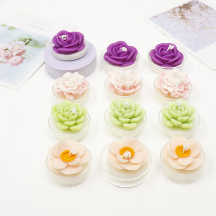 Flower Shape Scented Candle SS41106-23 (12PC)
