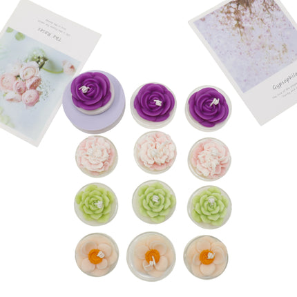 Flower Shape Scented Candle SS41106-23 (12PC)