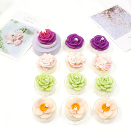 Flower Shape Scented Candle SS41106-23 (12PC)