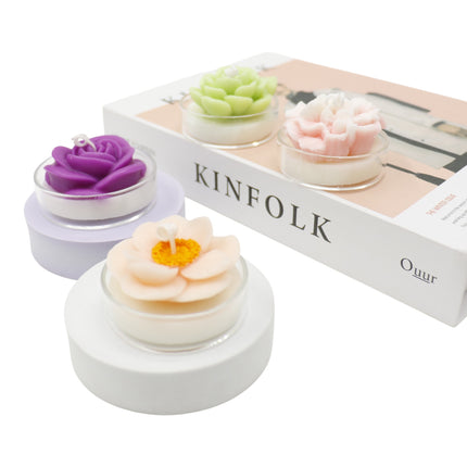 Flower Shape Scented Candle SS41106-23 (12PC)