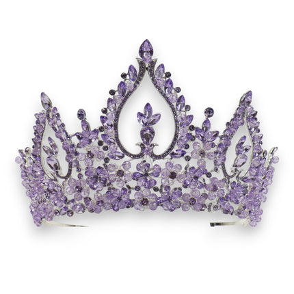 Crystal Tiara Crown HT0976 (2PC)
