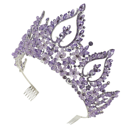 Crystal Tiara Crown HT0976 (2PC)