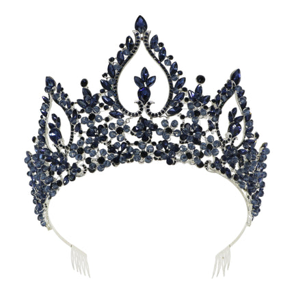 Crystal Tiara Crown HT0976 (2PC)