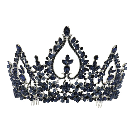 Crystal Tiara Crown HT0976 (2PC)