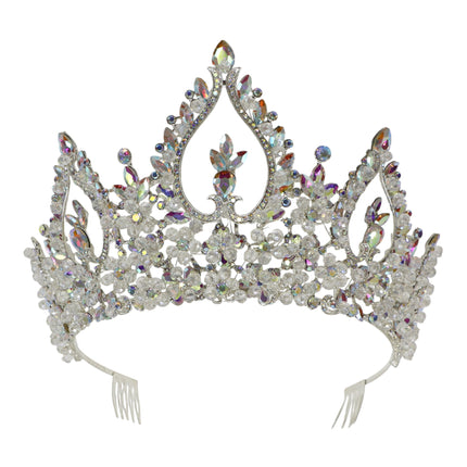 Crystal Tiara Crown HT0976 (2PC)