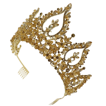 Crystal Tiara Crown HT0976 (2PC)