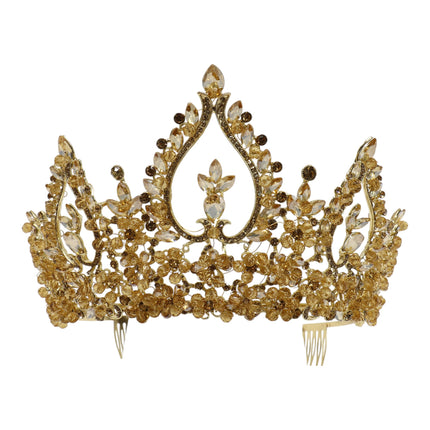 Crystal Tiara Crown HT0976 (2PC)