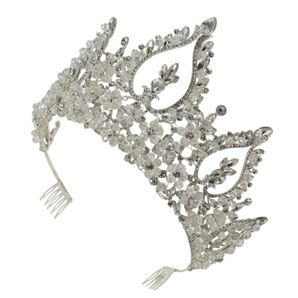 Crystal Tiara Crown HT0976 (2PC)