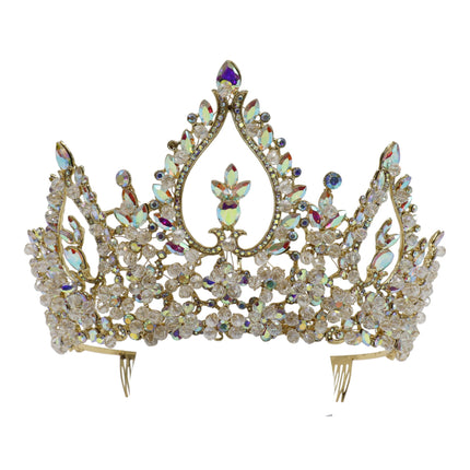 Crystal Tiara Crown HT0976 (2PC)