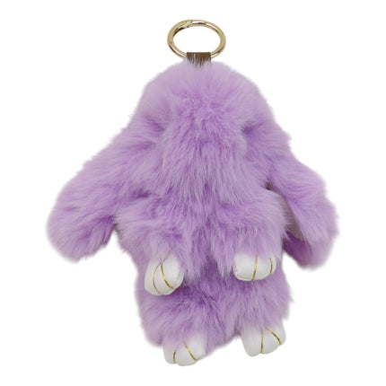 Cut Rabbit Pom Pom Keychain KC0225-5 (12PC)