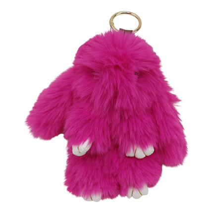 Cut Rabbit Pom Pom Keychain KC0225-5 (12PC)