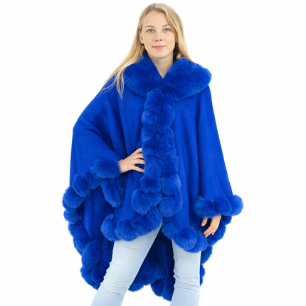 Solid Color Fur Shawl SW3719 (6PC)