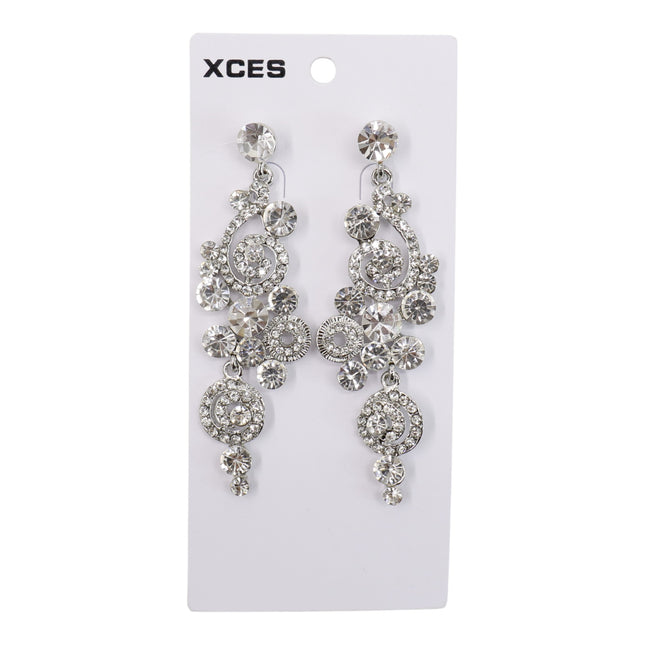 Oval Crystal Drop Bridal Earring JE72996 (3PAIR)