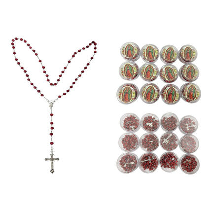 Wood Rosary With Fragrant Necklace JR626 (12PCS)