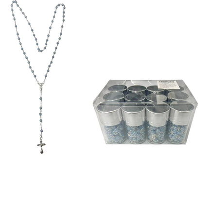 Glass Pearl Rosary Necklace JR631 (12PCS)