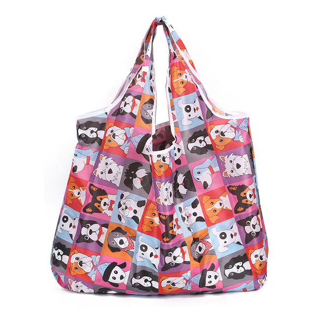 Large Foldable Tote Nylon Reusable Grocery Bags 12Pack SS6115-22 (12PC)