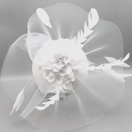 Fascinator Kentucky Derby & Tea Party Flower Feather Hat FF815(3PC)