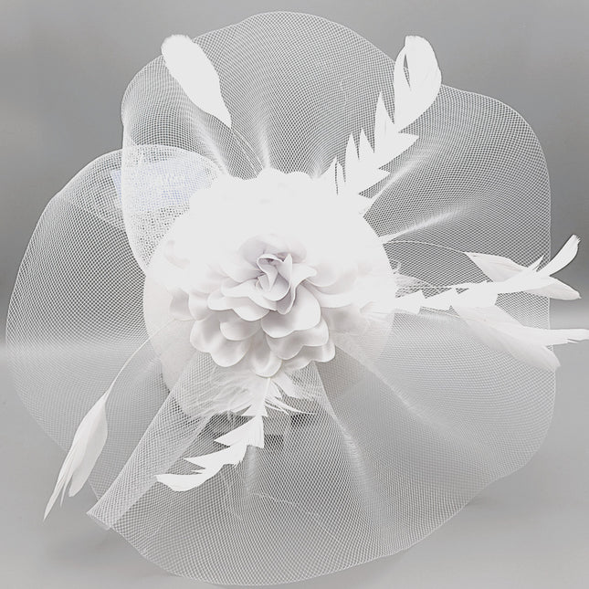 Fascinator Kentucky Derby & Tea Party Flower Feather Hat FF815(3PC)