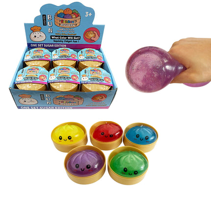 Glitter Jiggly Bun Squishy Dumpling SS417-10 (12PC)