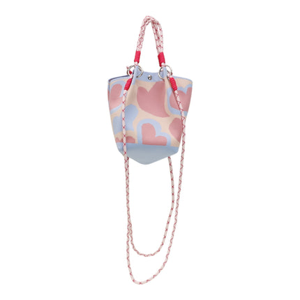 Heart Pattern Women's Knitted Bucket Bag JB6316-5 (12PC)