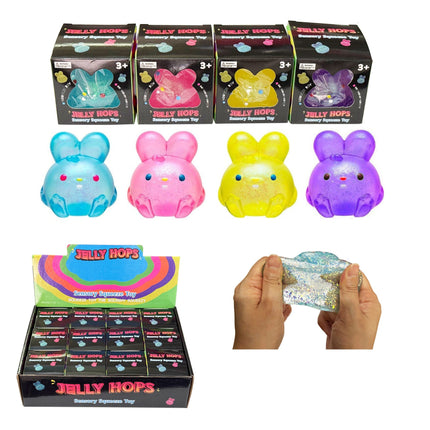 Bunny Clear Colors Squishy Toy SQ6509-4 (12PC)