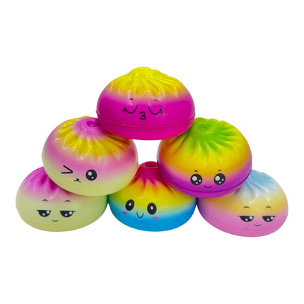 Rainbow Foam Squishy Dumpling TY6404-10 (12PC)