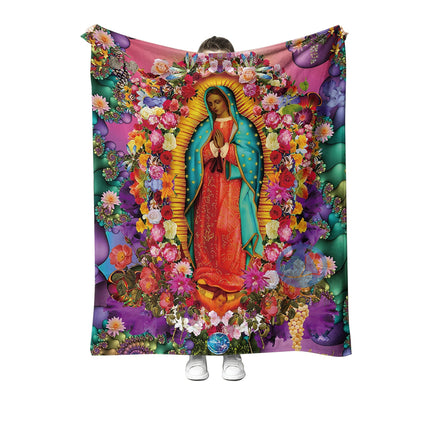 Our Lady of Virgin Mary Graphic Blanket 51122-41 (6PC)