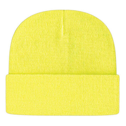 SOLID COLOR PLAIN LONG BEANIE BP100 (12PC)