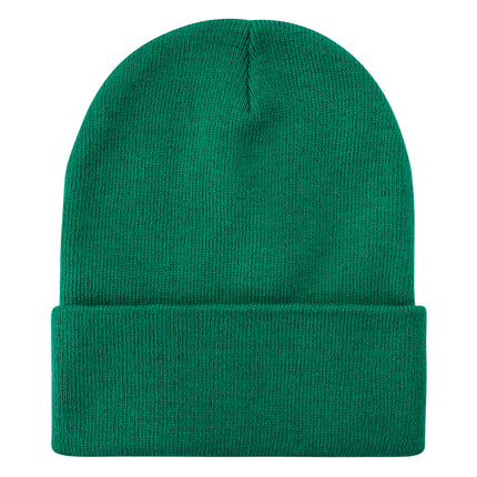 SOLID COLOR PLAIN LONG BEANIE BP100 (12PC)