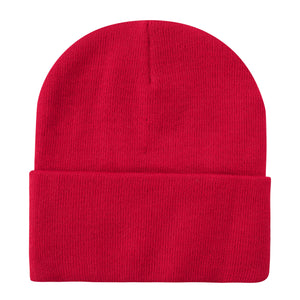 SOLID COLOR PLAIN LONG BEANIE (12PC)