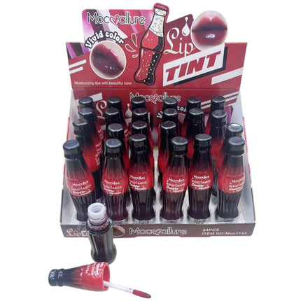 Moc Allure Maquiamor Vivid Color Lip Tint Soda Bottle   LC1143 (24PC)