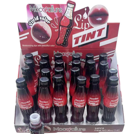 Moc Allure Maquiamor Vivid Color Lip Tint Soda Bottle   LC1143 (24PC)