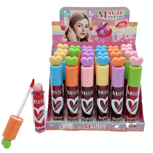 MAGIC YOUR LIFE HEART TINTS LIP OIL 1277 (24PC)