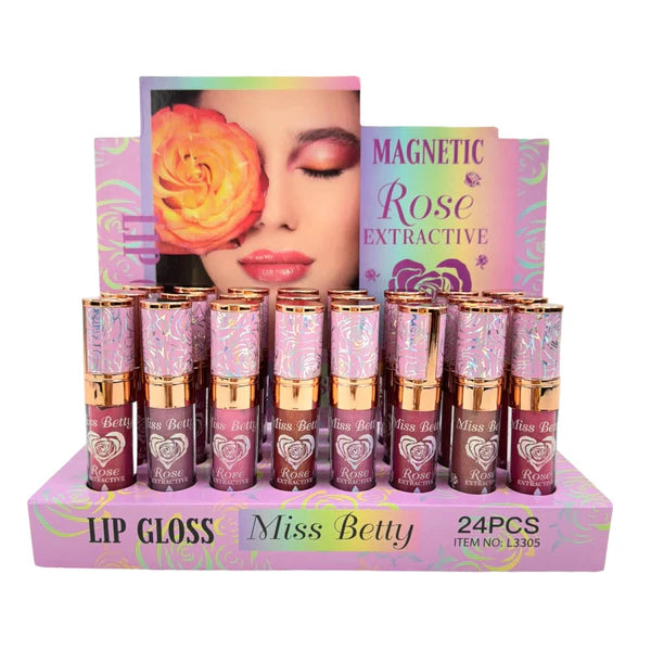 MISS BETTY ROSE EXTRACTIVE LIP GLOSS 3305 (24PC)