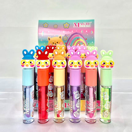 MAGIC YOUR LIFE RABBIT DUCK CARTOON LIP OIL 957 (24PC)