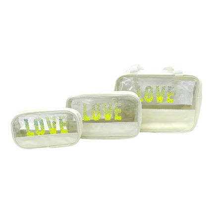 Clear Love Pouch Set BG4224-2(1SET)