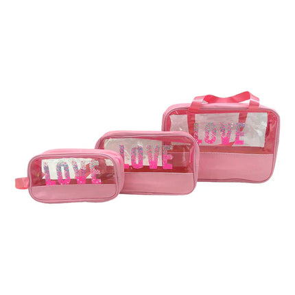 Clear Love Pouch Set BG4224-2(1SET)
