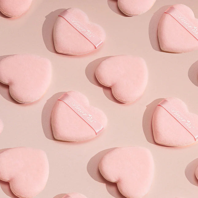 2 Piece Powder Heart Puff MPP-2  (4PK)