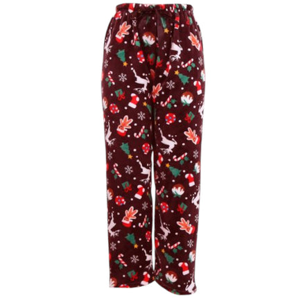 Winter Fleece Christmas Pattern Pajama Pants P2173 (12PC)