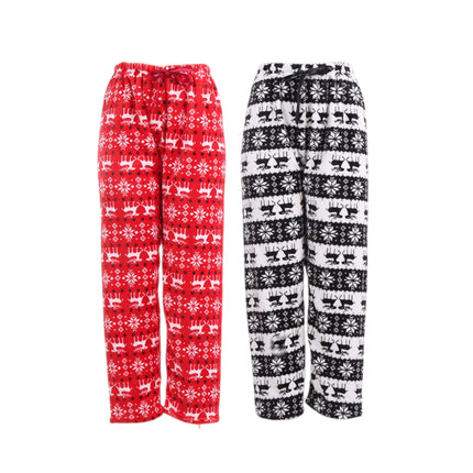 Winter Fleece Christmas Pattern Pajama Pants P2173 (12PC)