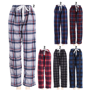MEN'S FLEECE CHECK PAJAMA PANTS 3966 (12PC)