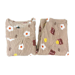 WOMEN'S FLEECE CARTOON PAJAMA SET 4058 (12PC)