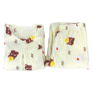 WOMEN'S FLEECE CARTOON PAJAMA SET 4058 (12PC)