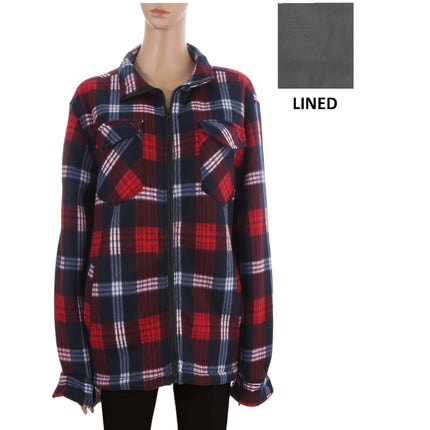 WOMEN'S WINTER LINING OUTERWEAR PLAID P4368 (6PC)
